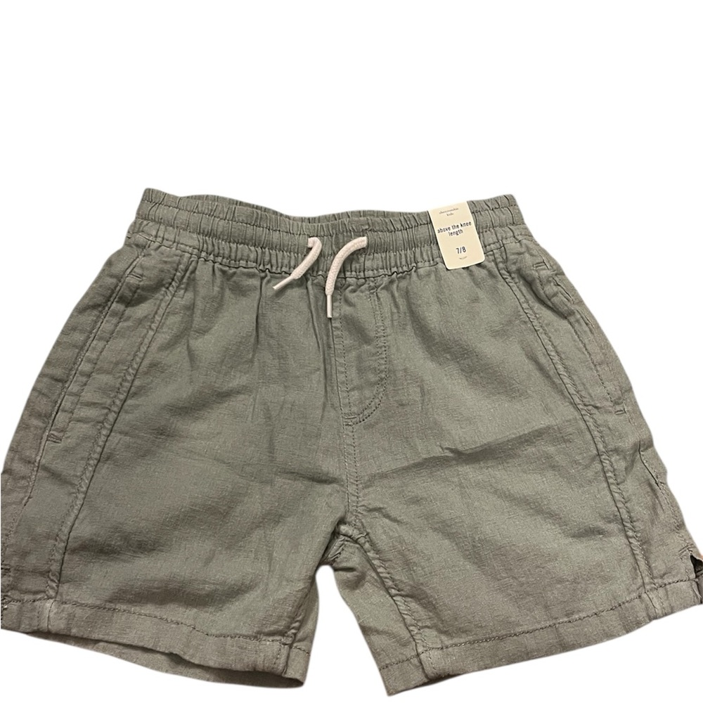 NWT Abercrombie Kids Green Casual Pull-On Shorts